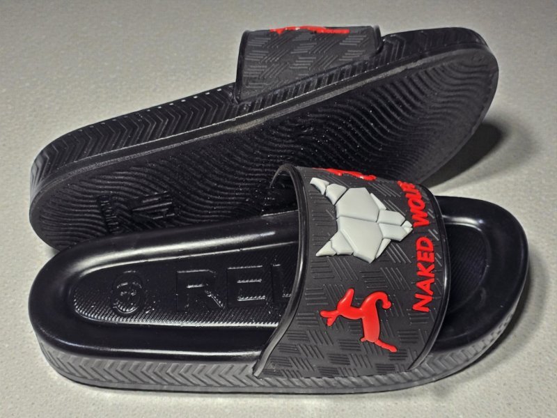 شبشب ربر بروتان شبابي relx - ولف 2- ابيض*احمر