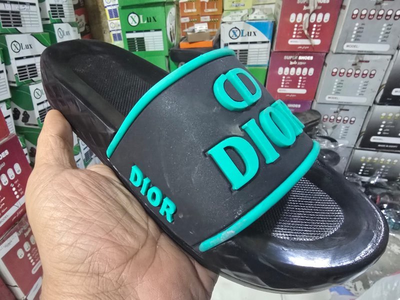 3009 شبشب ربر بروتان شبابي -ديور- اخضر