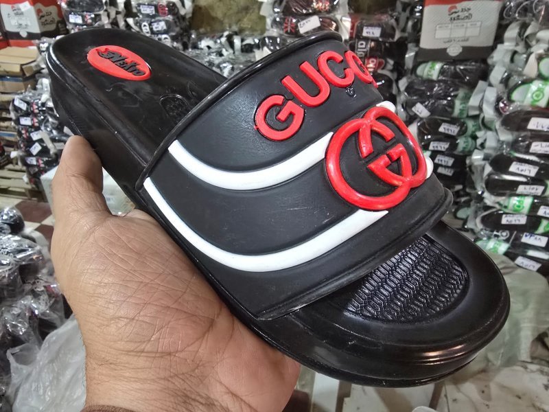 3006 شبشب ربر بروتان رجالي اديدس - جوتشي 2 - ابيض*احمر