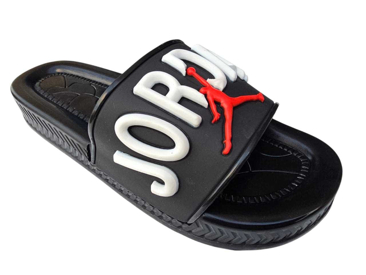 3007 شبشب ربر بروتان رجالي خريطة مشرح - GORDAN - ابيض*احمر