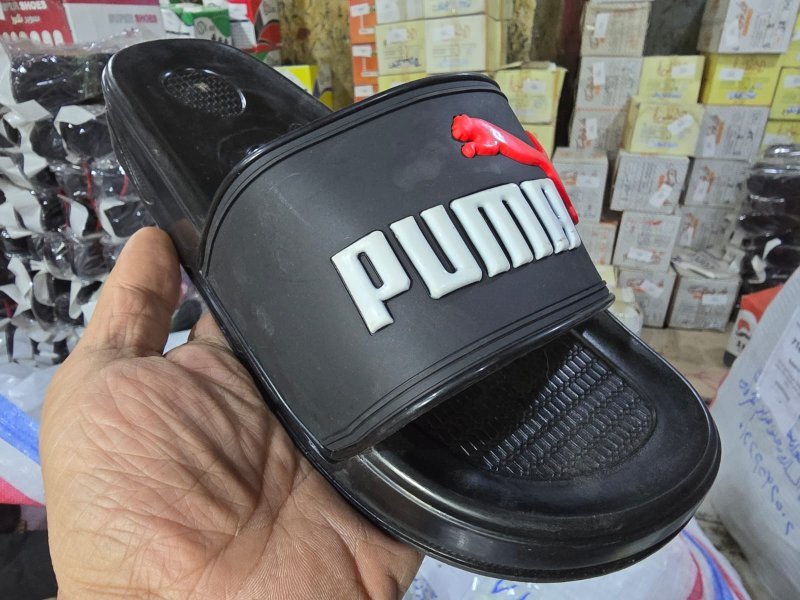 3006 شبشب ربر بروتان رجالي اديدس -puma2 - ابيض*احمر