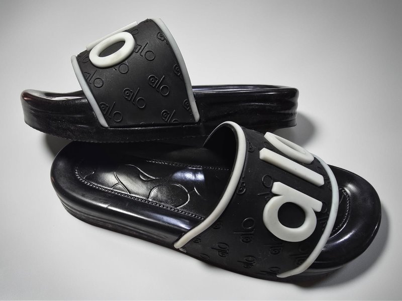 شبشب ربر بروتان شبابي خريطة - الو - اسود*ابيض