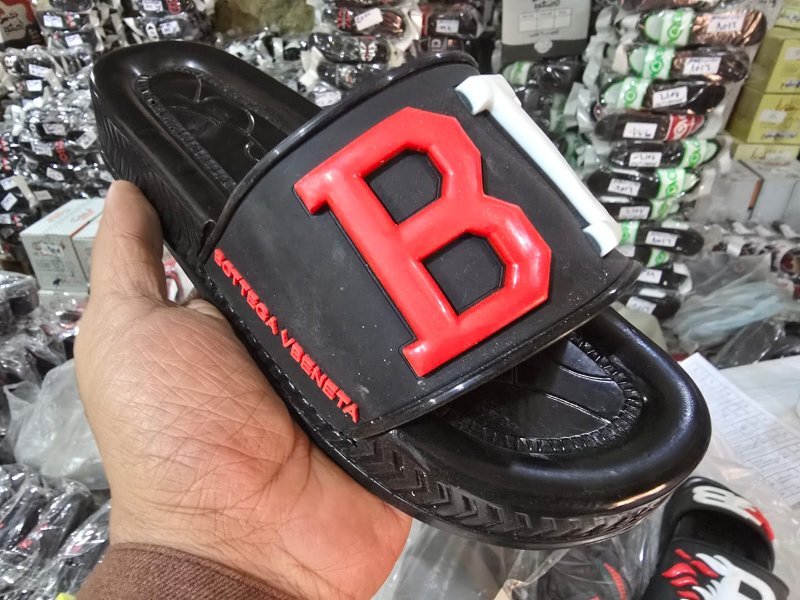 3001 شبشب ربر رجالي مشرح -BV- الوان