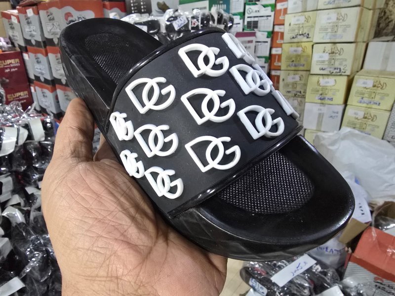 3009 شبشب ربر بروتان شبابي -DG1- ابيض