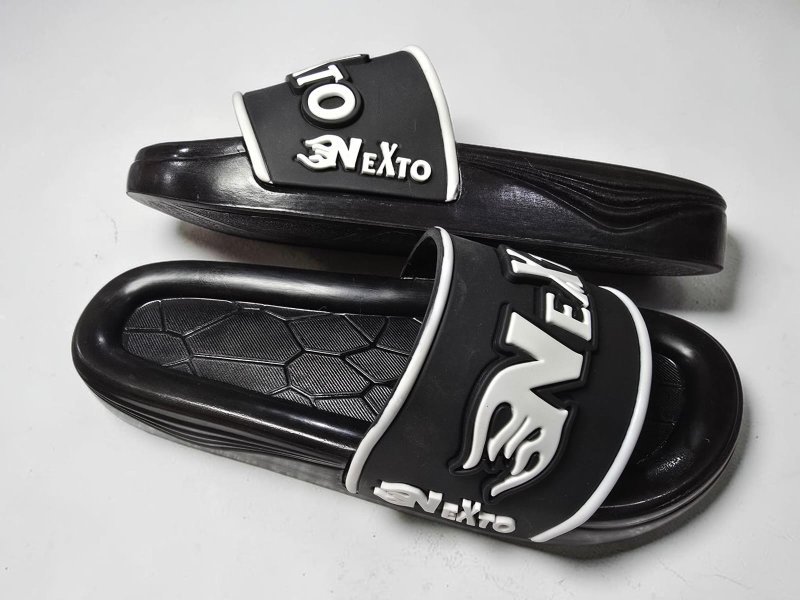 3003 شبشب ربر بروتان رجالي خريطة - نكست - اسود*ابيض