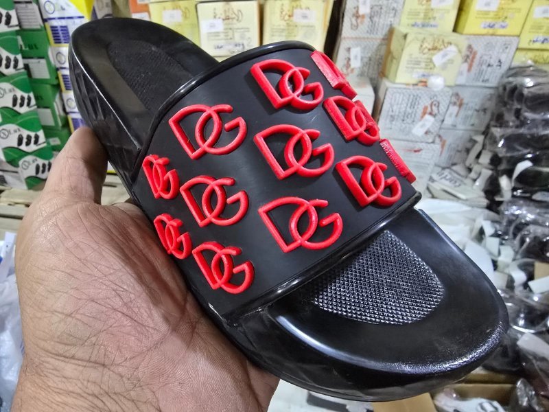 3009 شبشب ربر بروتان شبابي -DG1- احمر