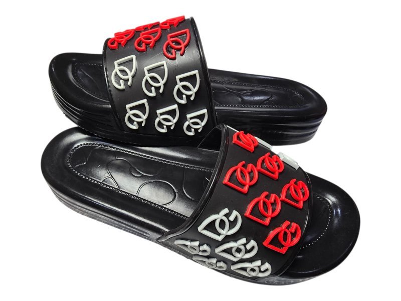 شبشب ربر بروتان شبابي خريطة - dg1- احمر*ابيض