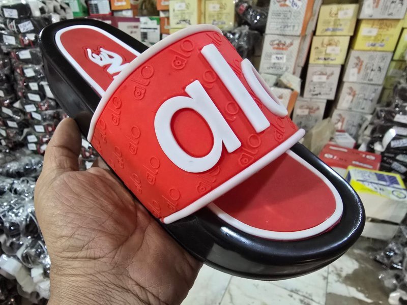 شبشب ربر بروتان رجالي 7سم+انسيرت- الو- احمر*ابيض