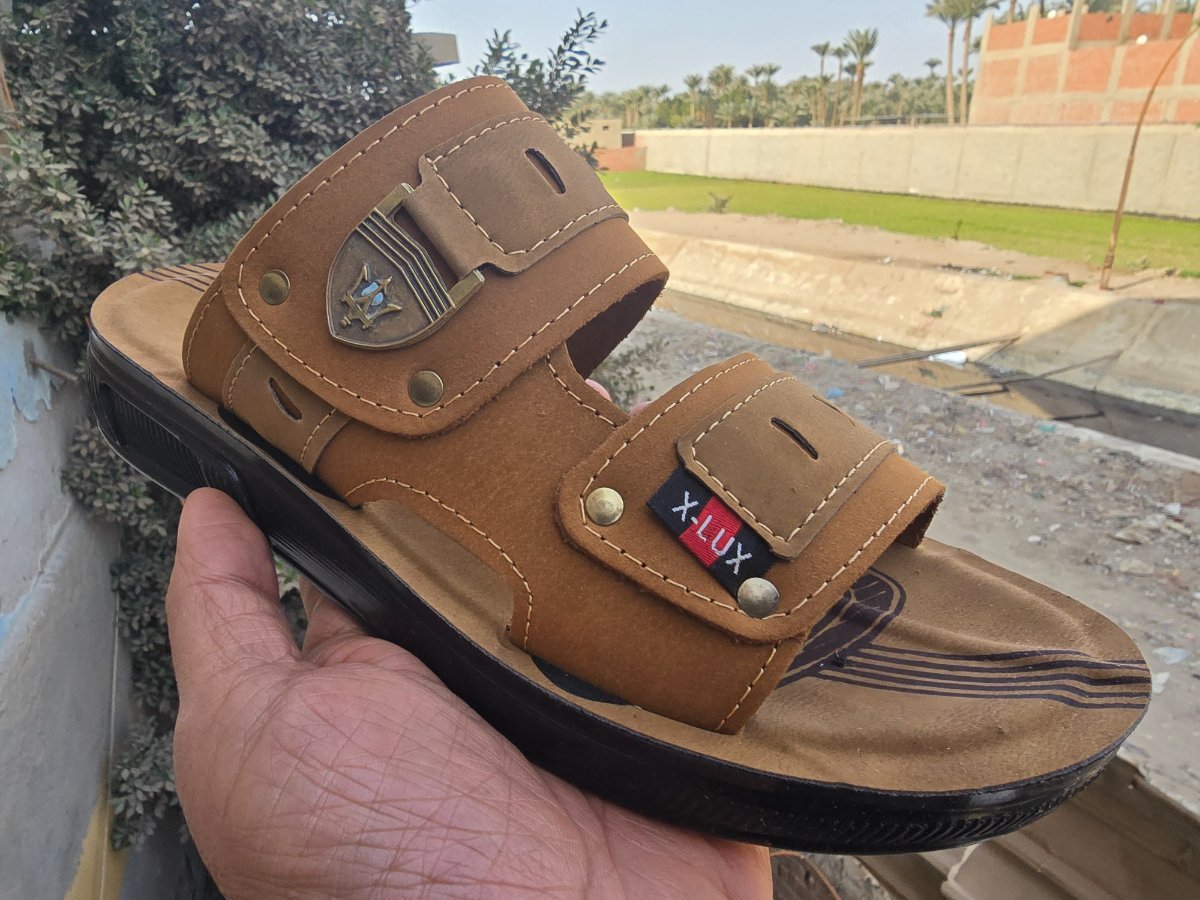 شبشب جلد شمواه - xlux - 964 -   عسلي