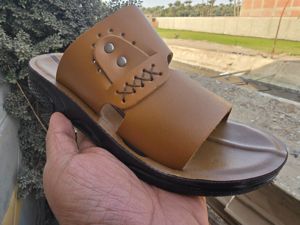 شبشب جلد شبابي - xlux - 709 -   عسلي