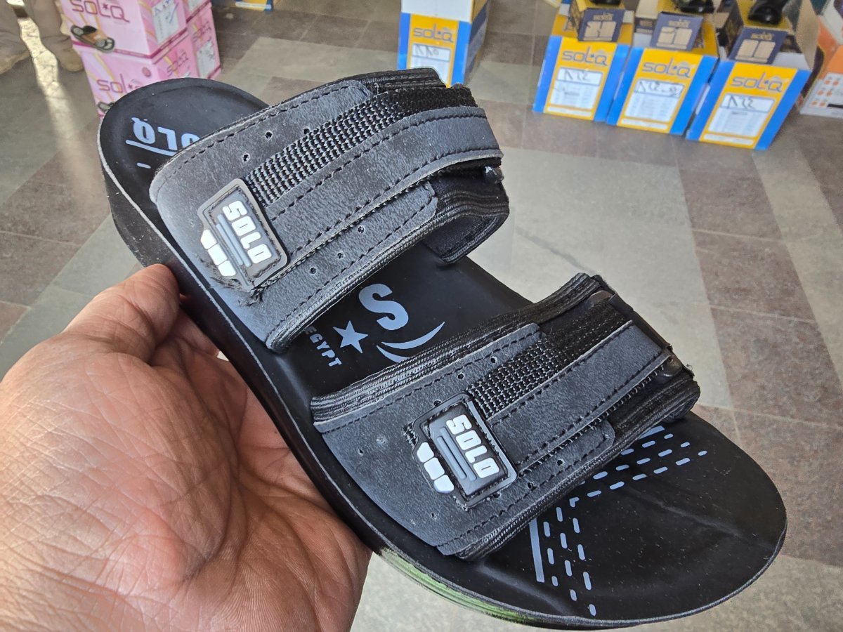 شبشب شمواه مبطن رجالي - solo - 885 -   فضي