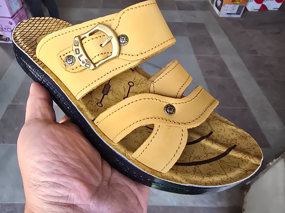 شبشب شمواه رجالي - solo - 918 -   عسلي