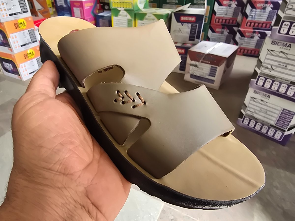 شبشب جلد رجالي - super shoes - 68 - مستيك